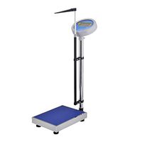 Lcxliga Height and Body Weight Bathroom Scale,with Height Rod LCD Displays,Digital Clinical Scales,for Hospital/Gym/School 150kg