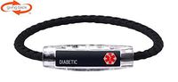 Diabetic Bracelet by IonLoop (Large (*.4"))