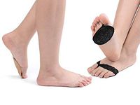 Flammi Women’s 6 Pairs Metatarsal Pads Sponge Ball of Foot Cushions for High Heels Prevent Calluses Blisters (2 Black, 4 Beige)