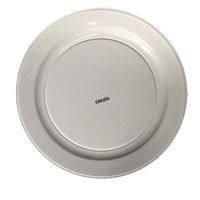 CASATO Silver Plastic Dinner Plates 72 Pieces, 10.25" Silver Disposable Plates, Premium Hard Plastic Lunch Plates, Ideal for Wedding, Parties