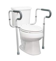 McKesson Gray Aluminum Toilet Safety Rail Up to 300 lbs 4 Ct