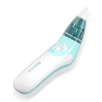 Colawind Baby Nasal & Ear Aspirator - Safe Hygienic Nose Cleaner, Electric Silicone Earwax Removal Tool for Newborns and Infants, Included 2 Sizes of Nose Tips, 1 Ear Tip, 1 Tweezer, 10 Tweezer Tips(F