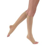 JOBST UltraSheer Knee High 15-20 mmHg Compression Stockings, Open Toe, Medium, Natural