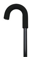 Women's Crook Handle Cane Color: Black