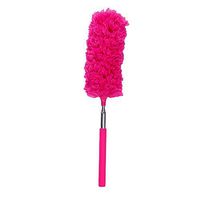 Yu2d 🌹🌹 EXTENDABLE Telescopic Magic Microfibre Cleaning Feather Duster Extending Brush（Red）