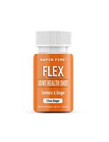 RapidFire Flex Joint Health Shot, Turmeric, Organic Ginger, Cherry Juice Crystals, Citrus Ginger Flavor, 1.7 oz. (7 Day Supply)