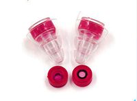 Jenny.Ben Professional Noise Reduction earplugs Filter earplugs 1 Pair Red + Aluminum Alloy Bottle
