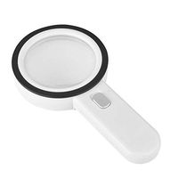 Handheld Magnifying Glass, 30X Magnifying Loupe with 12 LED Lights Optical Lens Magnifier for Reading, Jewelry Repair, Watch Repair