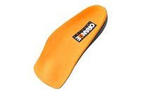 Orange Insoles E 3/4 Fits MEN'S shoe 10.5-11.5, WOMEN'S 12-13 Uses a heel cup, contoured medial arch,and metatarsal pad to help with better alignment and weight distribution, Versatility in your shoes