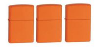 Zippo Orange Matte (Pack of 3)