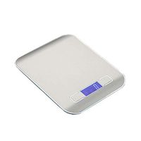 Digital Bathroom Scales 1g-5kg Household Food Tea Mini Grams Waterproof Scales Digital Kitchen Cooking Electronic Scales Baking Weighing Scales Body Composition Monitors (Color : Silver)