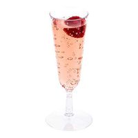 Mini Plastic Champagne Glass, Disposable Champagne Glasses - Crystal Clear Premium Plastic - 2 oz - 100ct Box - Restaurantware