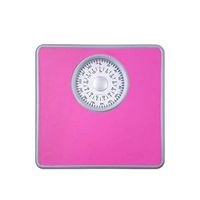 XSWZAQ Electronic Digital Bathroom Scales, Measure 50g Increments - Accurate Readings + Curve Design, Easy to Read Display, Weigh Metric + Imperial (Color : Pink)