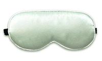 Double-Sided 100% Silk Shading Eye Mask Eyes Cover for Sleeping Light Green