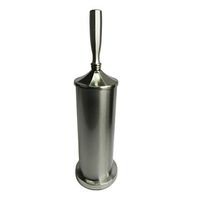 Elegant Home Fashions Toilet Brush and Holder, Brushed Nickel