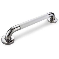 QXINGIA Bathroom Armrests Non Slip Stainless Steel Wall Mounted Safety Handrails Elderly Room Temperature Handle,White,68Cm
