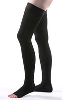 Allegro 20-30 mmHg Surgical Compression 213 Open Toe Thigh High Dot Band