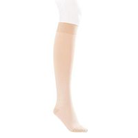 JOBST Opaque Knee High with SoftFit Technology Band, 30-40 mmHg Compression Stockings, Closed Toe, X-Large, Natural