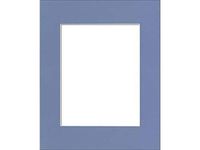 PA Framing, Photo Mat Board, 12 x 16 inches Frame for 8 x 12 inches Photo Art Size - White Core/Brittany Blue