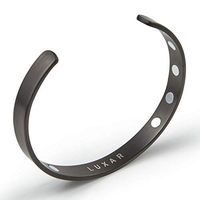 Men's Titanium Magnetic Therapy Bracelet | Sophisticated Bangle for Arthritis, Tendonitis, Tennis/Golf Elbow, Carpal Tunnel Syndrome and Physical Pain Relief (Gunmetal Gray | Medium)