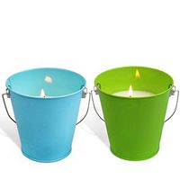 YCYH 13.5 oz Citronella Wax Bucket Candle 2-Pack
