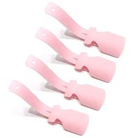 Alapaste Lazy Shoe Helper,4 Pieces Portable Sock Slider Handled Shoe Horn Shoe Helper Easy On Easy Off, Plastic Travel Shoe Horn Shoe Lifting Helper - Fits for All Shoes