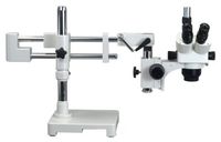 OMAX 5X-80X Zoom Dual Bar Boom Stand Stereo Microscope
