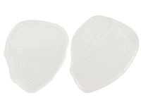 uxcell Silicone Gel Clear Footware Half Front Back Pads Insoles Pair Stripe Pattern