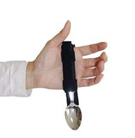 BIHIKI Spoon for Elderly,Eating Aids for Elderly, Hand Cuff for Holding Cutlery,Universal Cuff Adaptive Utensil Holder for Weak Grip and Arthritis