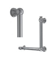 Jaclo G30-16H-24W-LH-PCU 90 Degree Smooth Grab Bar with Left-Hand Configuration, Satin Nickel