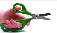 Long Loop Self Opening Scissors - 1" Rounded Tip Blades - Left Hand