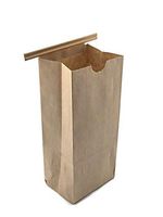 NEWPAK 1/2LB(8oz)-1LB(16oz)-2LB(32oz)-3LB(48oz)-5LB(80oz) Natural Kraft Tan Grease Resistant Tin Tie Bags 250pcs (1/2LB(8oz) 3 3/8 x 2 ½ x 7 ¾)