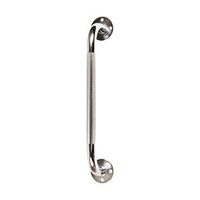 HealthSmart 16" Textured Steel Grab Bar for Bath and Shower, Safety Hand Rail, Support - Handicap, Elderly, Injury, Senior Assist, Rust Resistance, Chrome