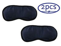 ObboMed ME-1012C (2Pcs) Soothing Silk Eye Sleep Mask with Cooling Gel Pack, Cold Therapy Relief Wrap, for Insomnia, Tired Puffy Eyes, Headache, Wrinkles, Dark Circles and Relaxation - Dark Navy