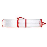 Pannow Gift Wrapping Paper Storage Organizer Bag,Heavy Duty PVC Clear Bag with Handles and Zippered Top Wrap for Birthday Easter Christmas or Any Wrapping Paper Tidy