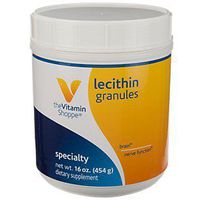 Lecithin Granules Natural Combination of Essential Fatty Acids to Support Brain Nerve Function, 100 Soy Based, Once Daily (16 Ounces Powder) by The Vitamin Shoppe