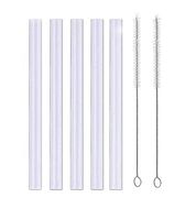 SLA Replacement Straws for Contigo Eddy Kids 14oz Water Bottle Replacement Straws Set, Accessory for Contigo, Include 5 BPA-Free Straws and 2 Straw Brush