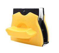 Glass Cleaner Magnetic, Magnetic Glider Cleaner, Wiper Magnetic Double Face, Window,Yellow,30to40mm