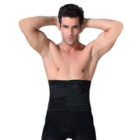 Healifty Waist Trimmer Belt Exercise Belly Trimmer Weight Loss Belt Men's Waist Sweat Band Size XXL (Black)