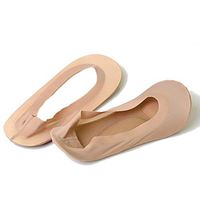 kebyy Arch Support 3D Socks Foot Massage Health Care Women Summer Autumn Female Socks Dark Beige