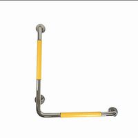 KMCMYBANG Toilet Rail Safety Accessory Frame with Support Grab Bar Handle Special Crowd Bathroom Seat Bracket (Stainless Steel) Toilet Safety Rails (Color : Silver, Size : 60x70cm)