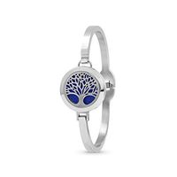 Tree of Life Diffuser Bracelet (Silver Large)