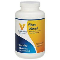 The Vitamin Shoppe Fiber Blend, A Natural Source of Insoluble and Soluble Fiber, Supports Digestive Health Regularity (600 Capsules)