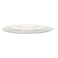 32 oz. Clear PET Flat Lid for Salad Bowl - 100 per case