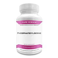 Pure Science Phosphatidylserine 100mg (From Soy Lecithin) – Essential Brain Nutrient for Improving Learning & Cognition and Reducing Cortisol – 50 Vegetarian Capsules of Phosphatidylserine Powder