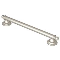 Moen YG2218BN Brantford Bathroom Safety 18-Inch Designer Grab Bar, Brushed Nickel