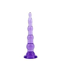 Oolong Purple Six Pul-ling Be-ads Wearable Ȁmâl Plúg for Men for Women