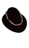 Black Velvet Necklace Bust - 6¾"W x 8"L x 3½"H