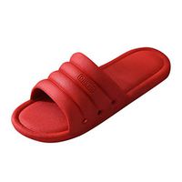 Goldweather Women Shower Sandal Slippers Quick Dry Open Toe Non Slip Bathroom Slippers (8.5,Red)