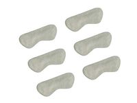 VSUDO 3 Pairs Suede Leather Heel Liners Inserts, Heel Cushions Pads for Loose Shoes, Heel Grips for Improve Shoe Fit and Comfort [3 Pairs-Beige-Suede Leather]
